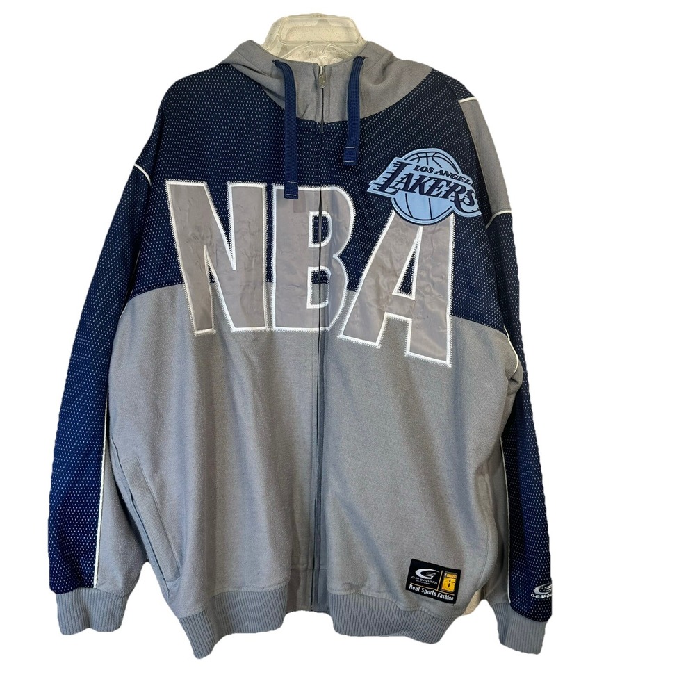 Vintage NBA Los Angeles Lakers Jacket Mens G-III By Carl Banks Bigman Size XL